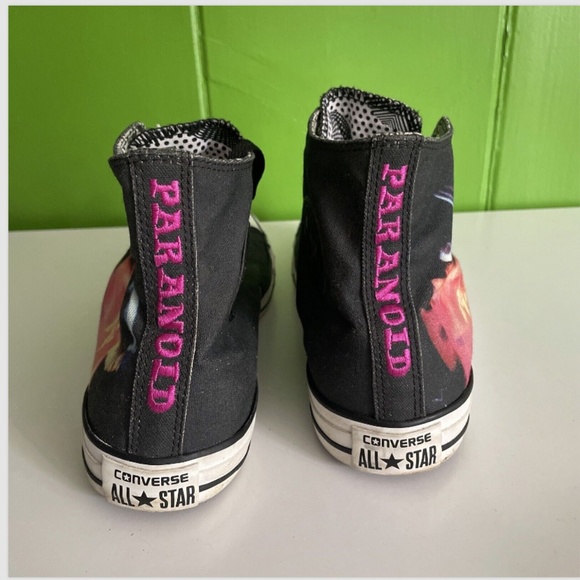 Converse X Black Sabbath Paranoid ozzy HI TOP shoes sneakers chuck Mens size 10 main image 6